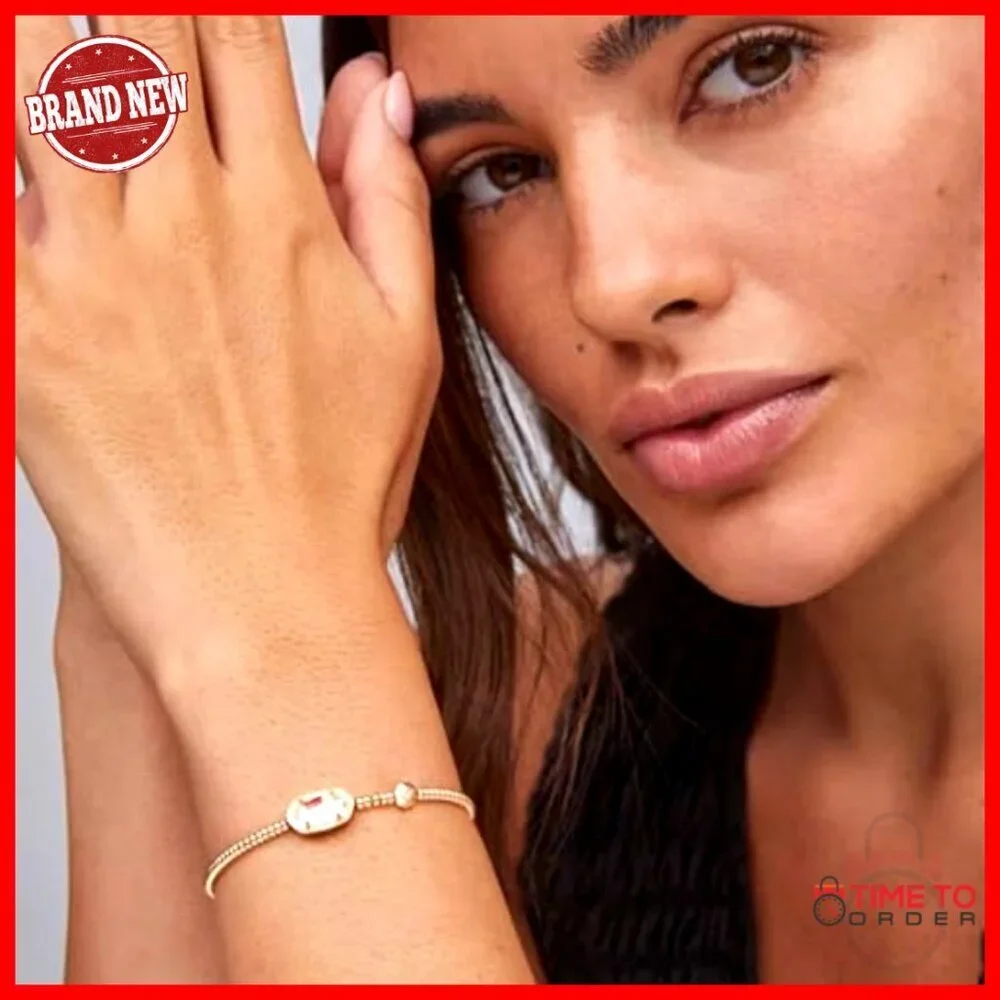 Gold Stretch Bracelet Elegant Minimal Chic Crystal Quartz Jewelry Women_2